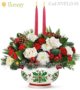 Centro de Mesa Holly Days