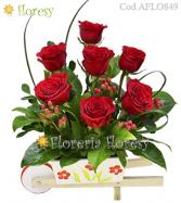 Más información de Carretilla con Rosas